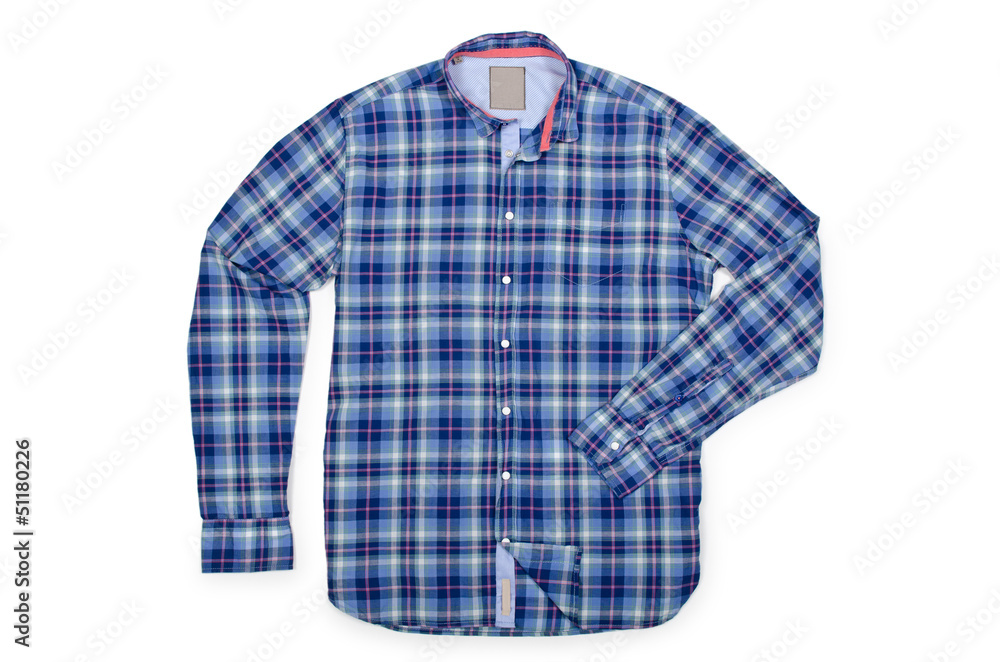 Nice male shirt isolated on the white Nice male shirt isolated on the white