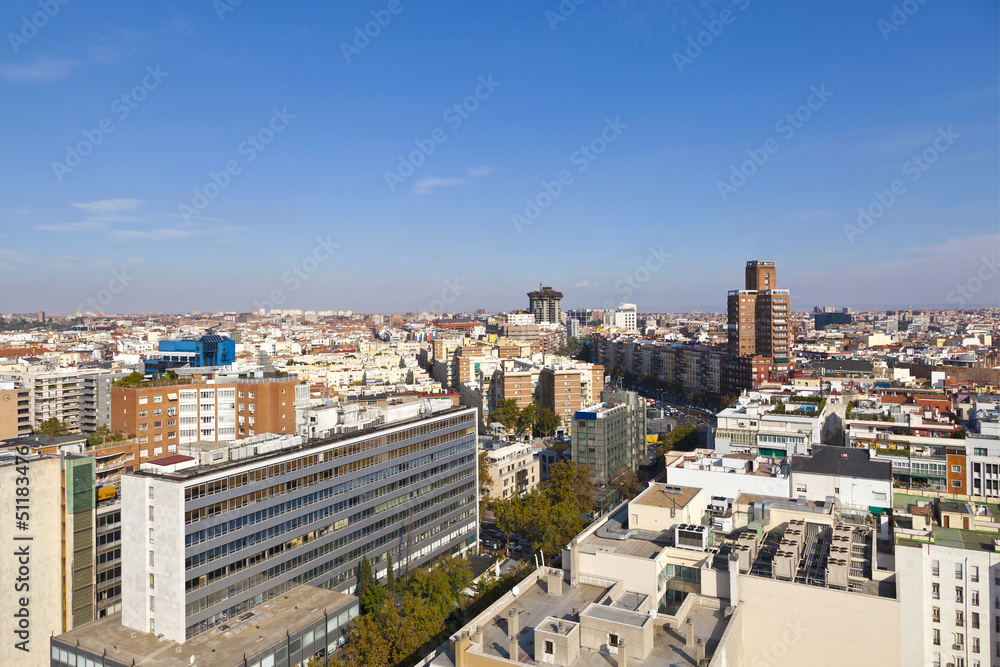 Fototapeta premium Madrid Skyline