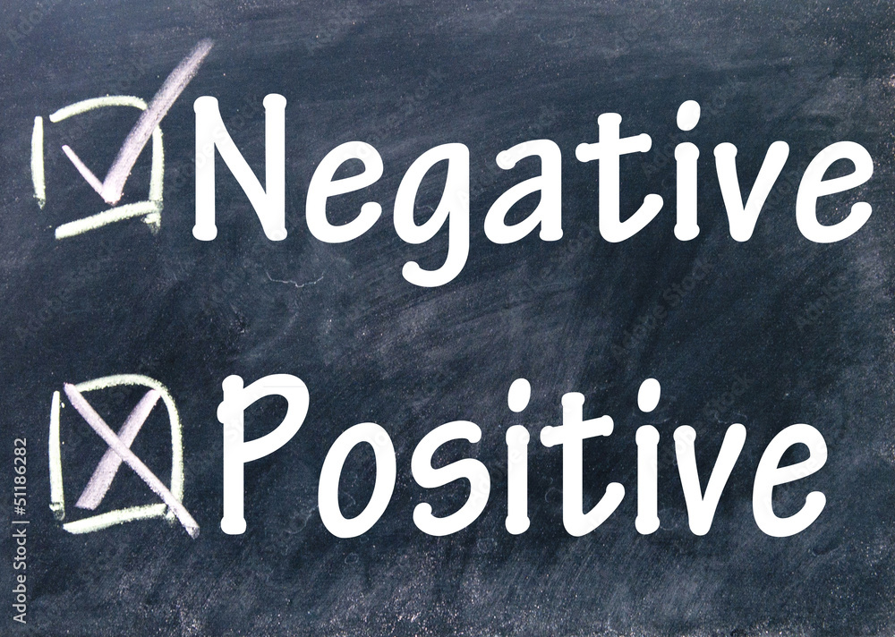 Fototapeta premium negative and positive choice