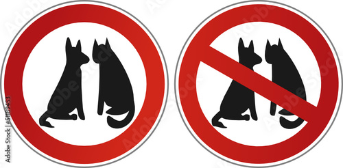 Hund und Katze – erlaubt – verboten
