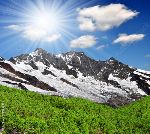 Dom and Taschhorn - Swiss alps photo