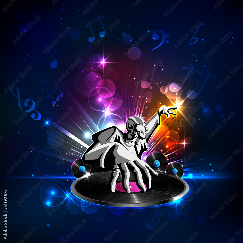 Fototapeta premium Disco Jockey