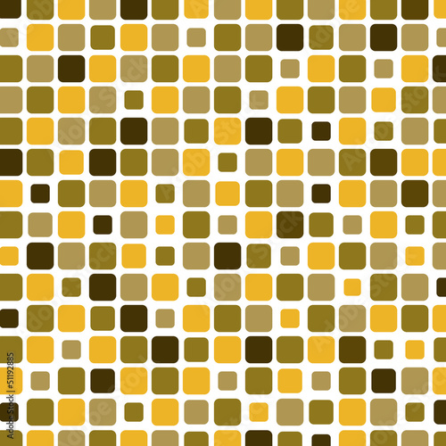 Mosaic with square yellow background