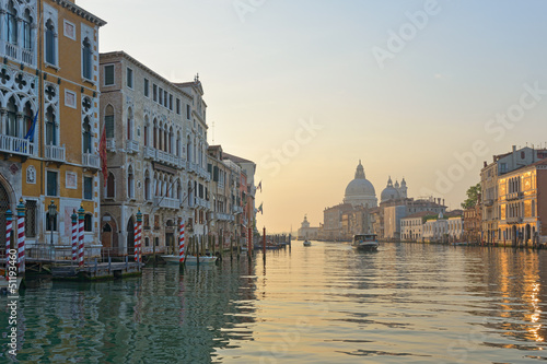 Venice  Early morning along Grand Canal