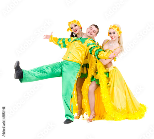Sexy carnival dancers dancing