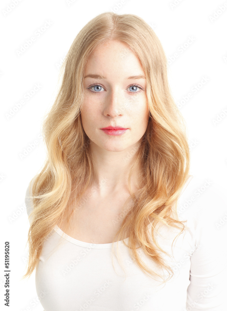 Close-up portrait of a smiling young beautiful woman Close-up portrait of a smiling young beautiful woman