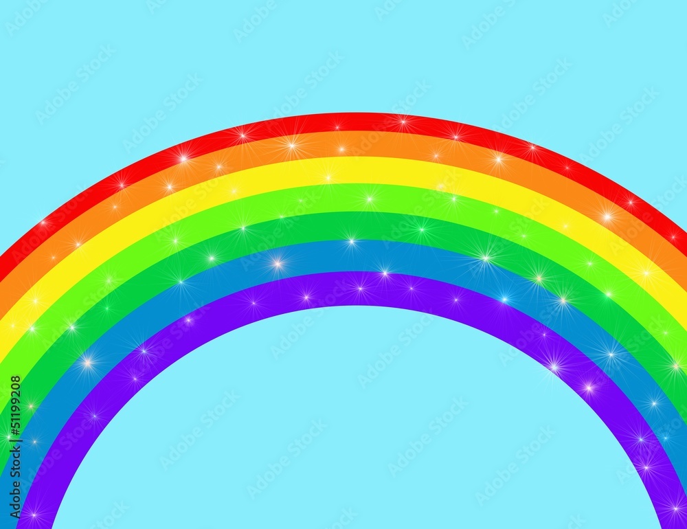 Obraz premium sparkling rainbow