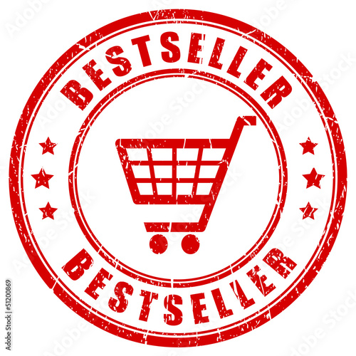 Vector red bestseller stamp