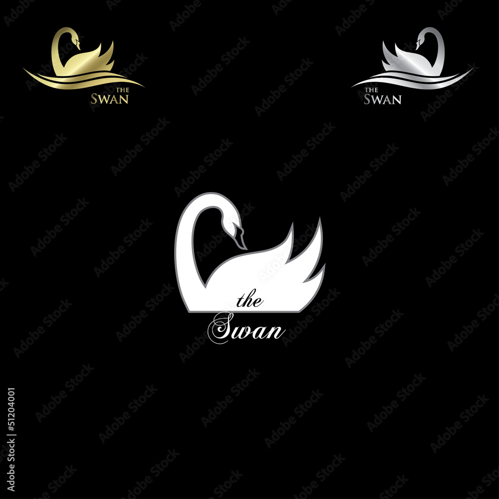 Obraz premium Swan labels