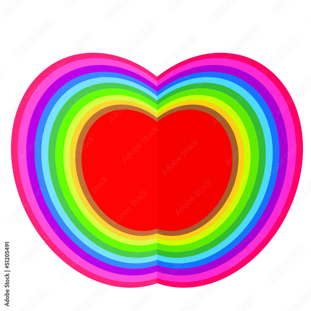 Obraz premium Apple colorful illustration