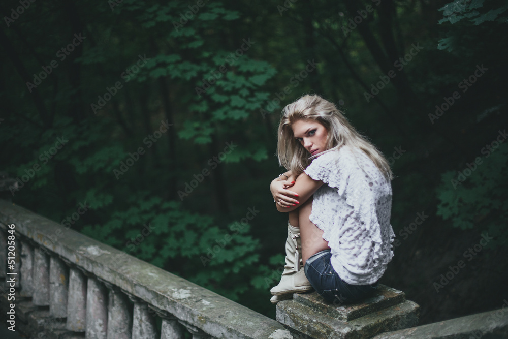 Fototapeta premium Woman in nature