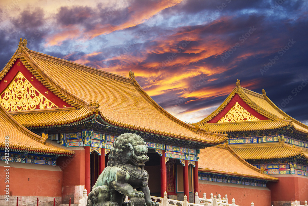 Fototapeta premium The Forbidden City of Beijing, China