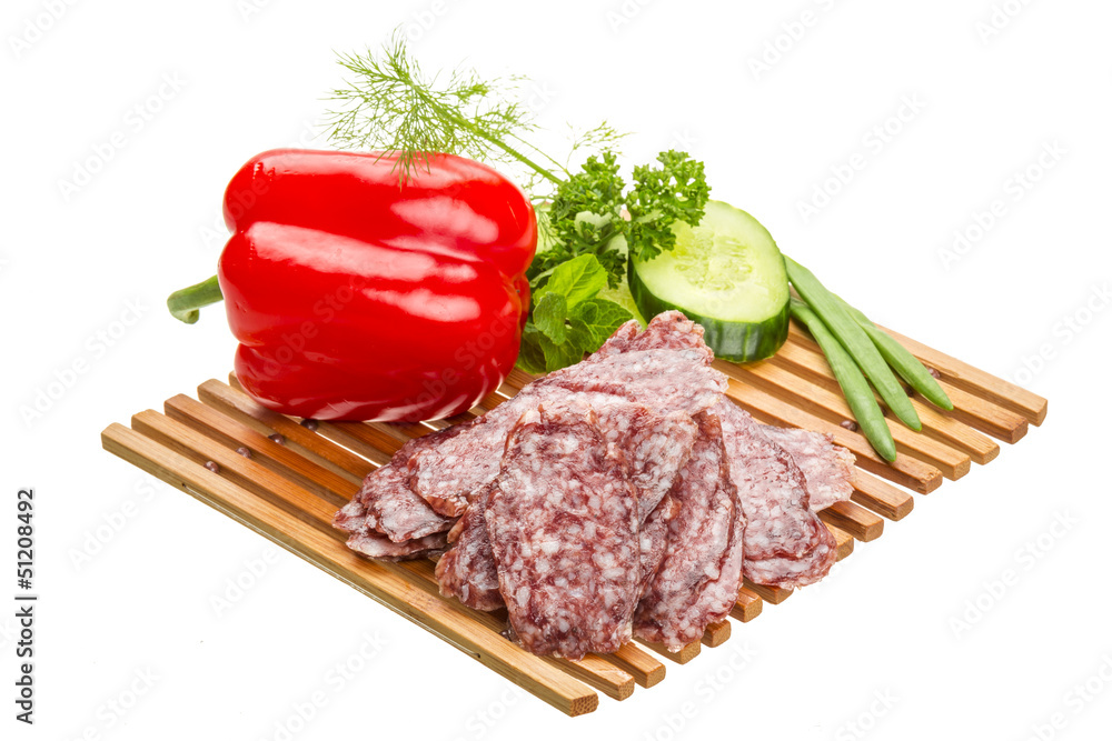 Fresh ripe salami Fresh ripe salami