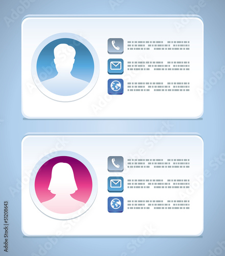 Vector visit card templates