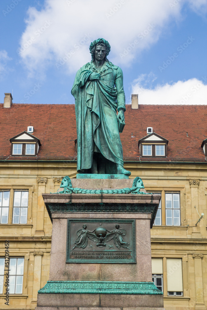 Obraz premium Schillers square in Stuttgart, Germany