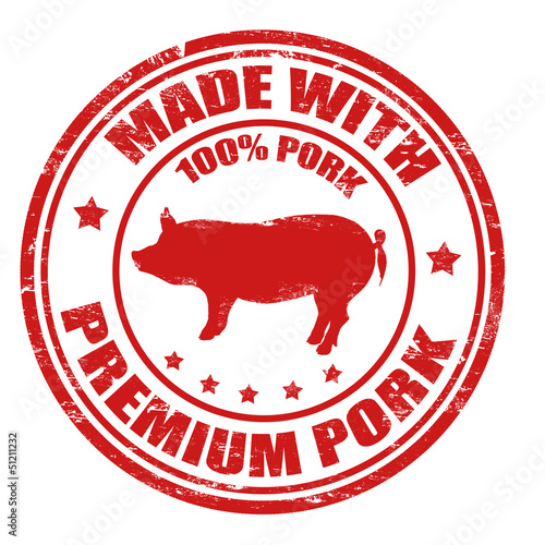 Made with premium pork stamp