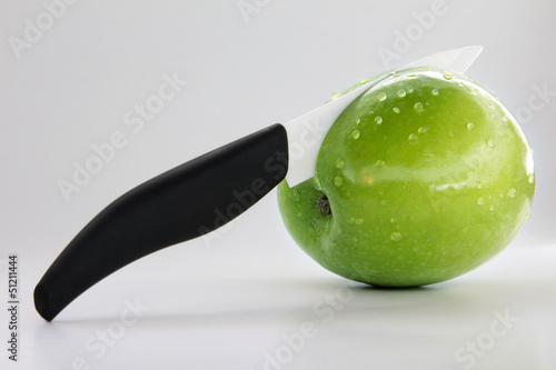 blade in an apple