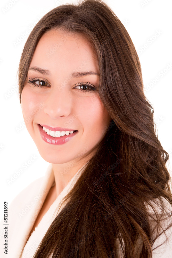Portrait of beautiful woman - healthy skin Portrait of beautiful woman - healthy skin