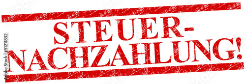 Steuer Nachzahlung Stempel  #130404-svg11