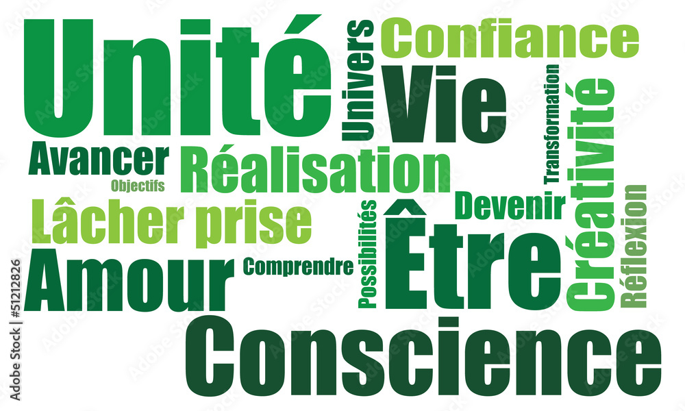 Fototapeta premium Nuage de mots esprit vert
