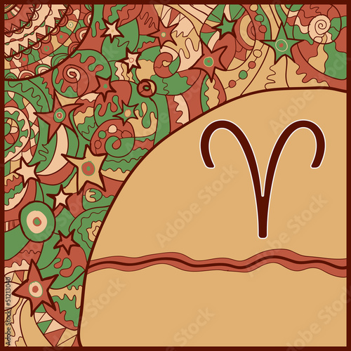 Zodiac Icon Design Aries