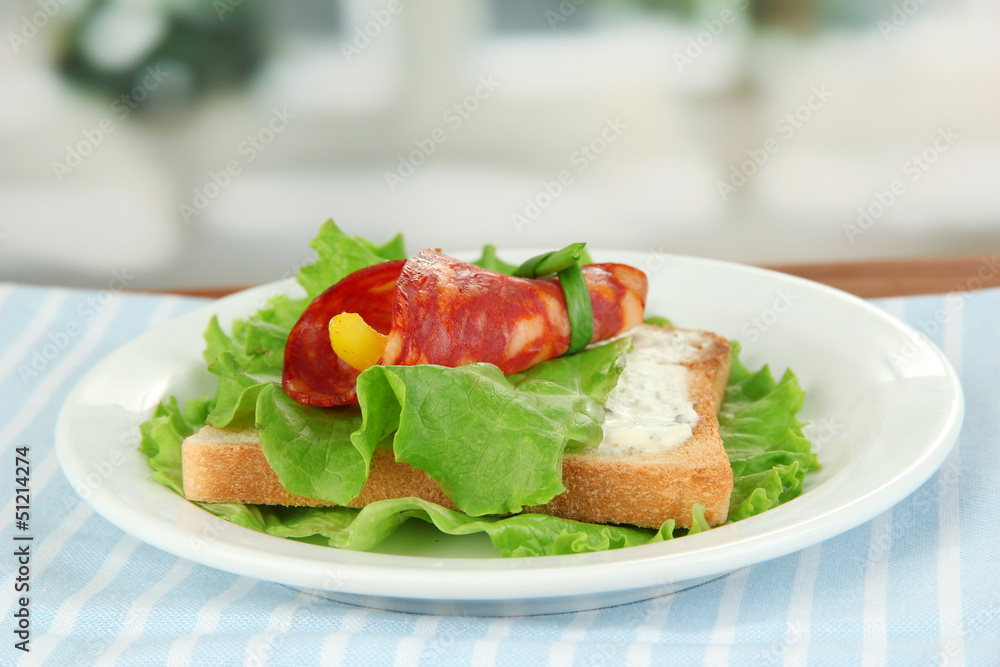 Salami rolls with paprika pieces inside, Salami rolls with paprika pieces inside,