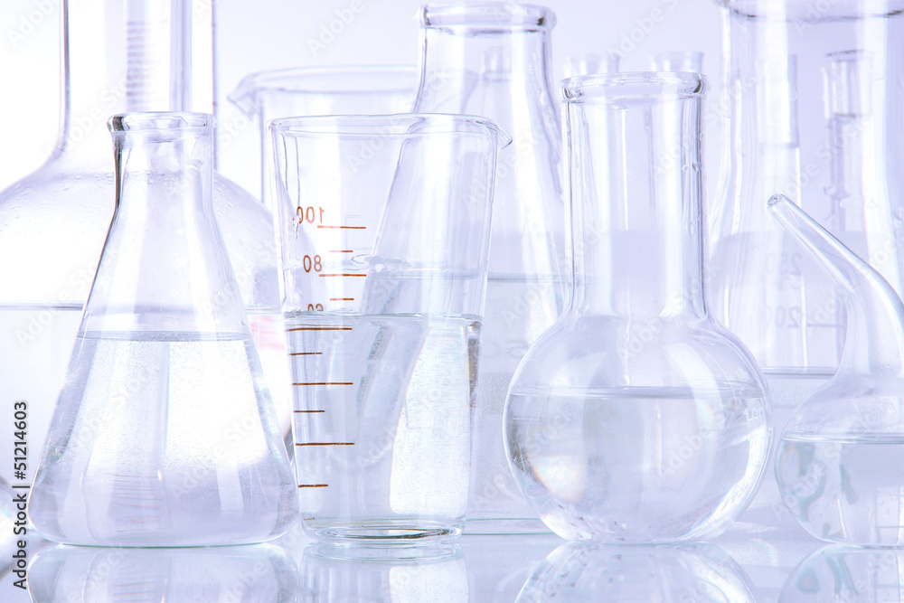 Test tubes isolated on white Test tubes isolated on white