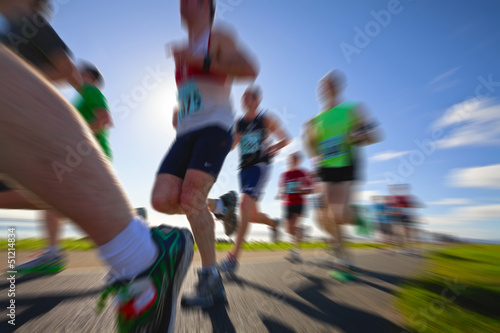 Runners, marathon