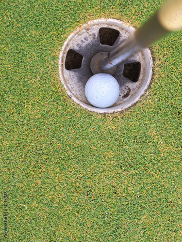 Golf Ball in Hole