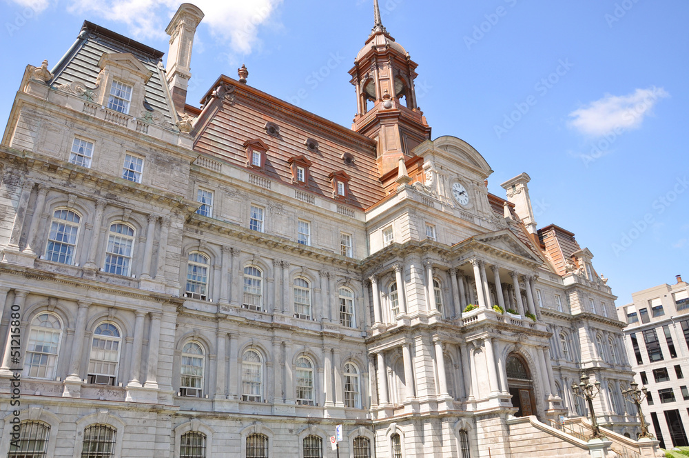 Montreal Old City Hall, Second Empire style, Quebec, Canada Montreal Old City Hall, Second Empire style, Quebec, Canada
