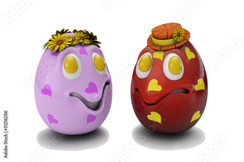 Two easter eggs