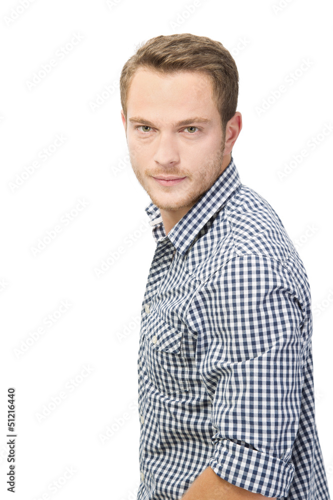 Portrait eines gut aussehenden Mannes - isoliert Portrait eines gut aussehenden Mannes - isoliert