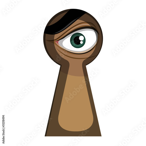Look through a keyhole