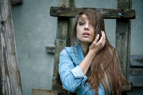 young female outdoors