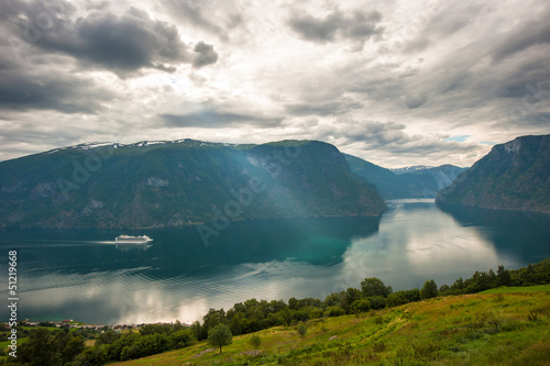 View of Aurlandsfjord  Norway