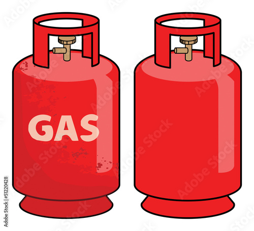 Propane gas cylinder, vector illustration