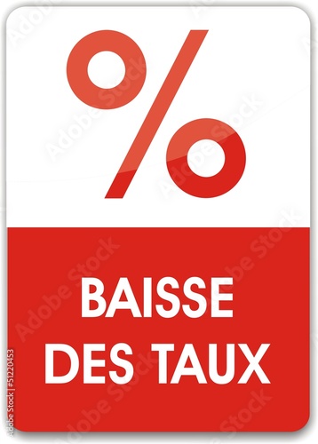 bouton baisse des taux