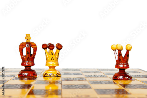 Εκτύπωση καμβά black King betrays black queen whit white queen