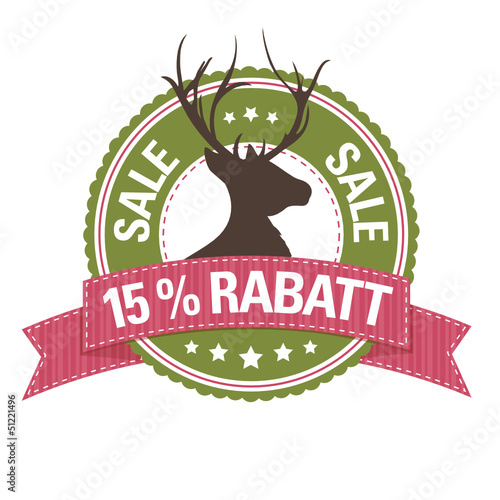 15 % Rabatt – Button