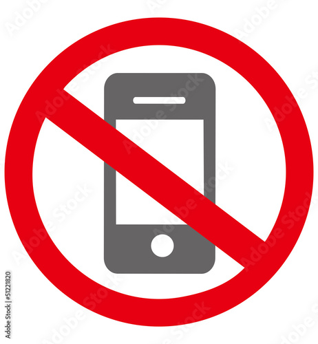 No smartphone sign Vector