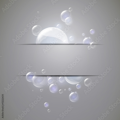 Vector Illustration of Shiny Bubbles