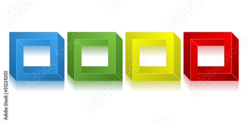 3d Vierecke symbol