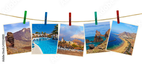 Tenerife island (Canary) photography on clothespins photo