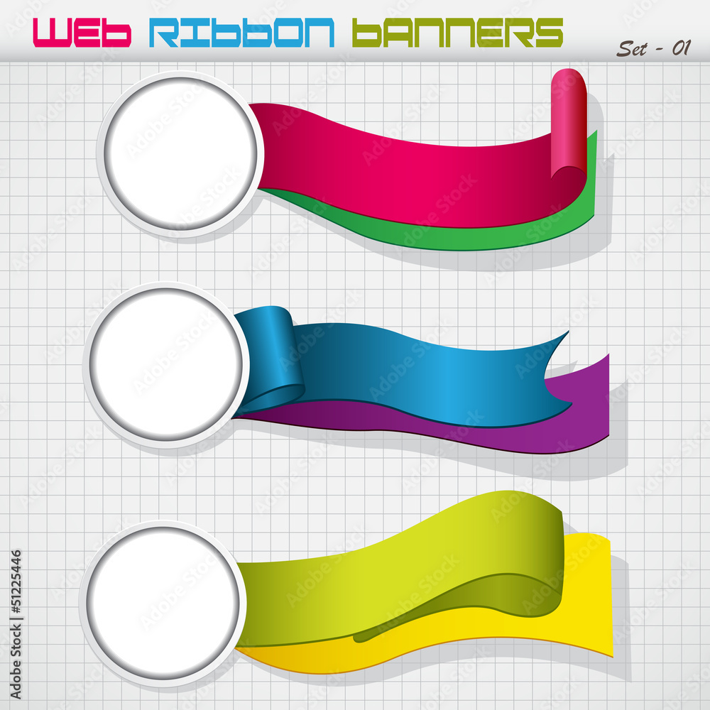 Obraz premium Colorful Paper Label