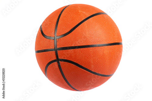 basketball ball, isolated in white background © dechevm