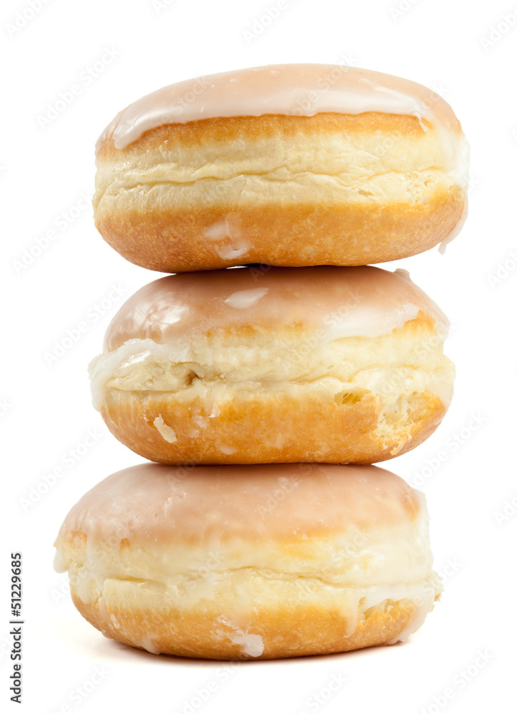 Stack of three German pancake pastries Stack of three German pancake pastries