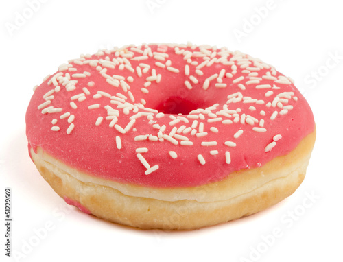 Pink Doughnut with sugar sprinkles