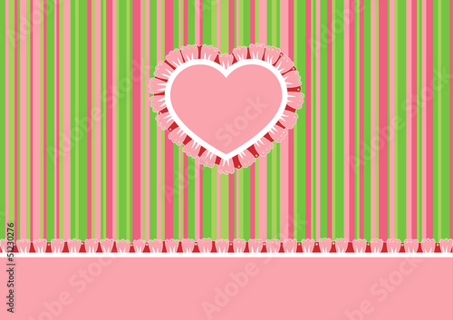 Greeting card with heart