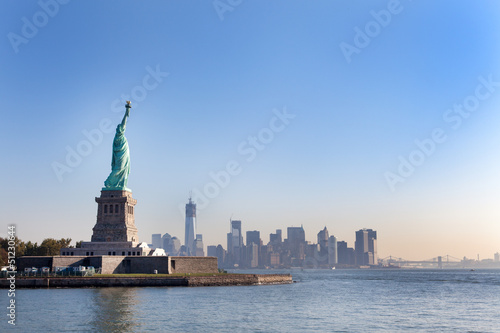 The Statue of Liberty and New York City © Irina Schmidt