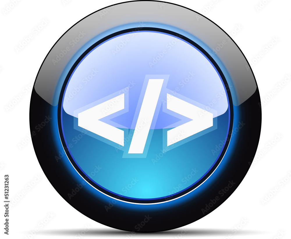 HTML code button HTML code button